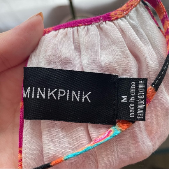 MINKPINK AFRICAN TRANCE TASSEL TIE SWING DRESS - Picture 10 of 11